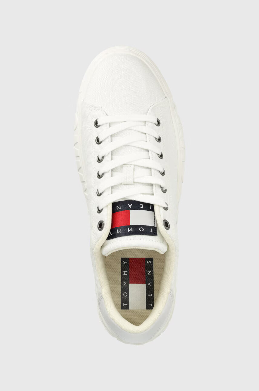 Tommy Jeans Маратонки CANVAS OUTSOLE в бяло EM0EM01160 - Pepit.bg
