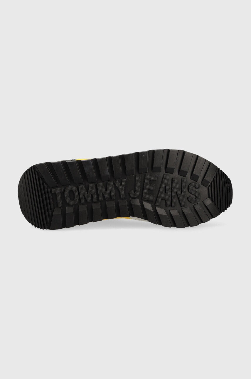 Tommy Jeans Маратонки EM0EM01136 LEATHER RUNNER в жълто - Pepit.bg