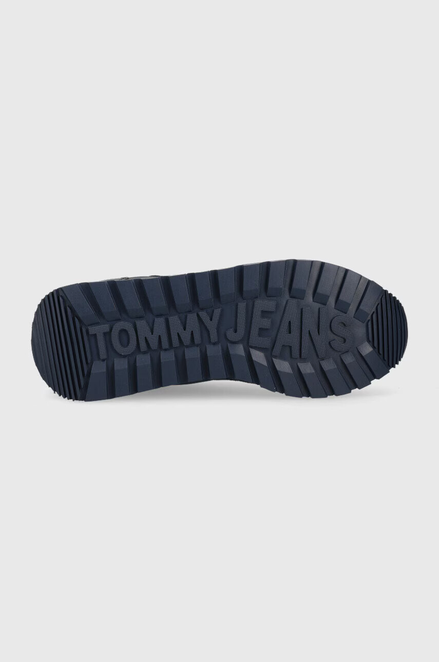 Tommy Jeans Маратонки EM0EM01136 LEATHER RUNNER в тъмносиньо - Pepit.bg