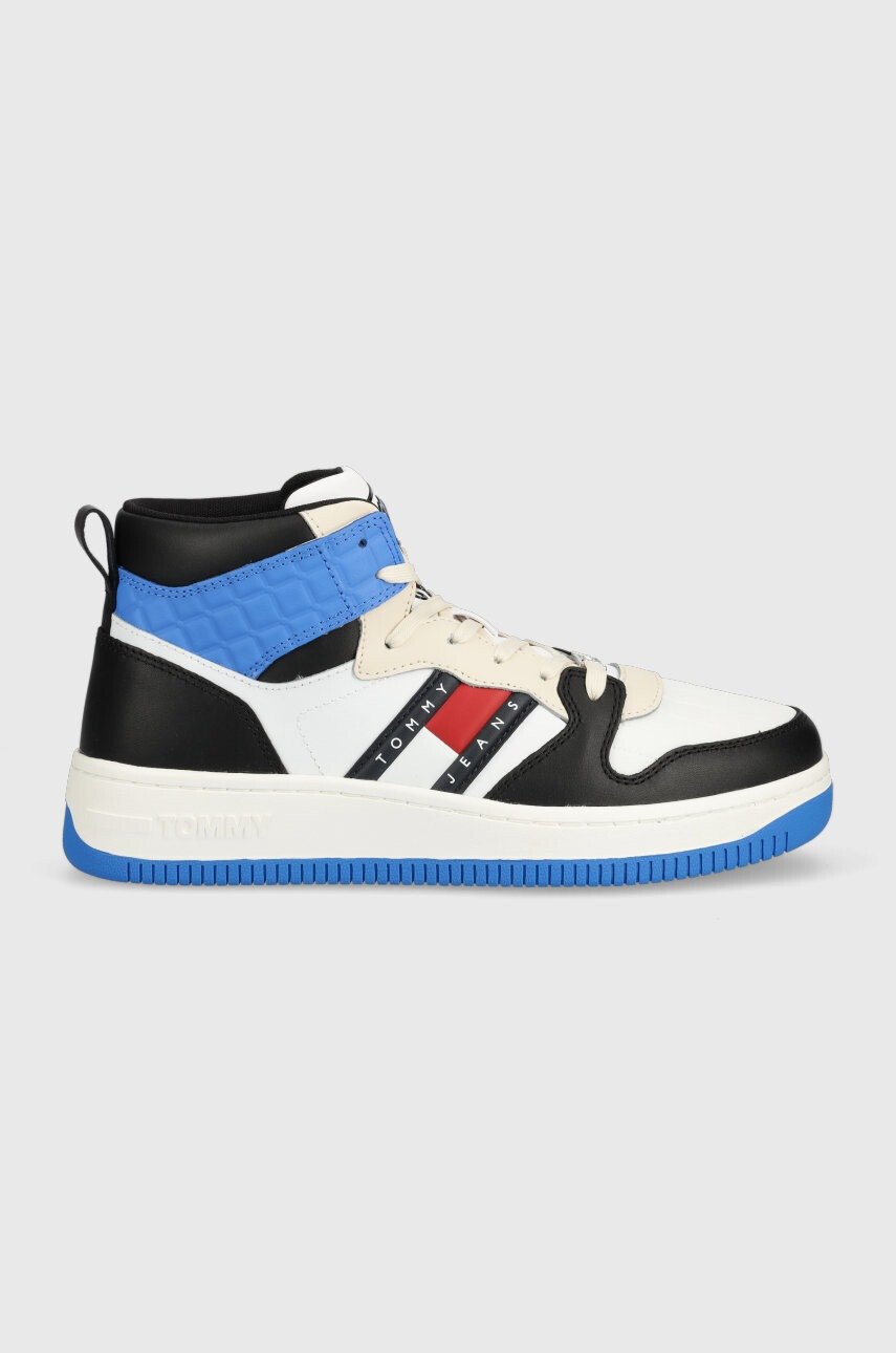 Tommy Jeans Маратонки Mid Cut Basket в черно - Pepit.bg