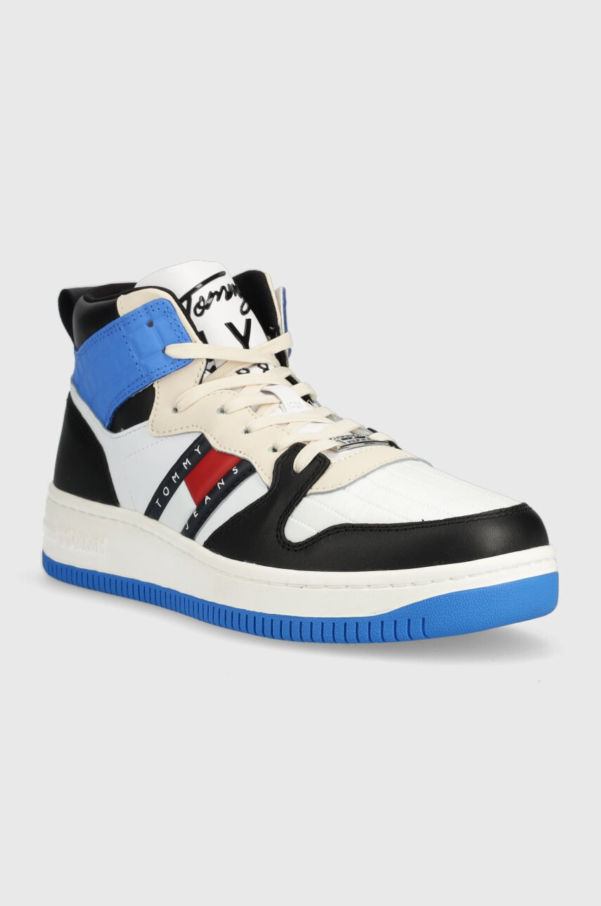 Tommy Jeans Маратонки Mid Cut Basket в черно - Pepit.bg