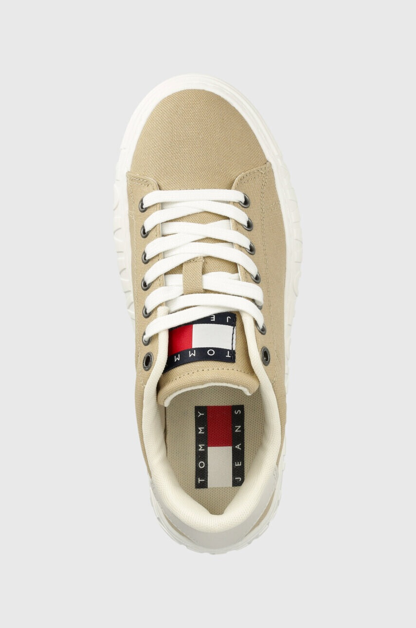 Tommy Jeans Маратонки NEW CUPSOLE CNVAS LC в бежово EN0EN02171 - Pepit.bg