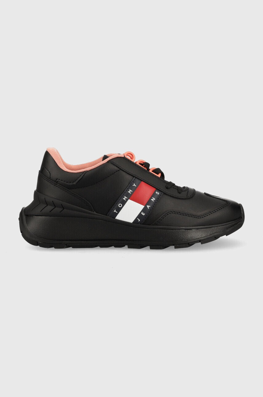 Tommy Jeans Маратонки Retro Fashion Run в черно - Pepit.bg