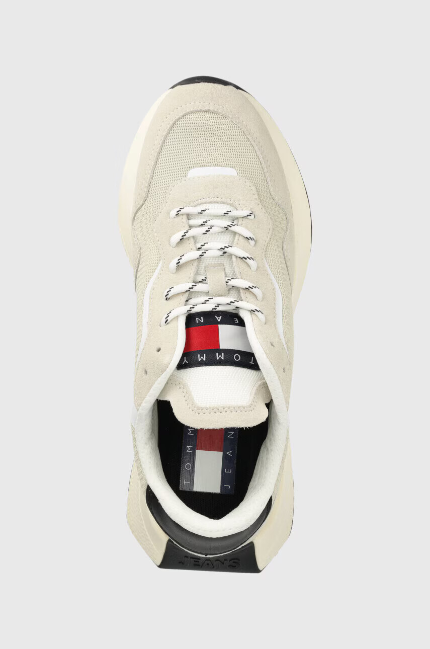 Tommy Jeans Маратонки RUNNER OUTSOLE в бежово EM0EM01176 - Pepit.bg