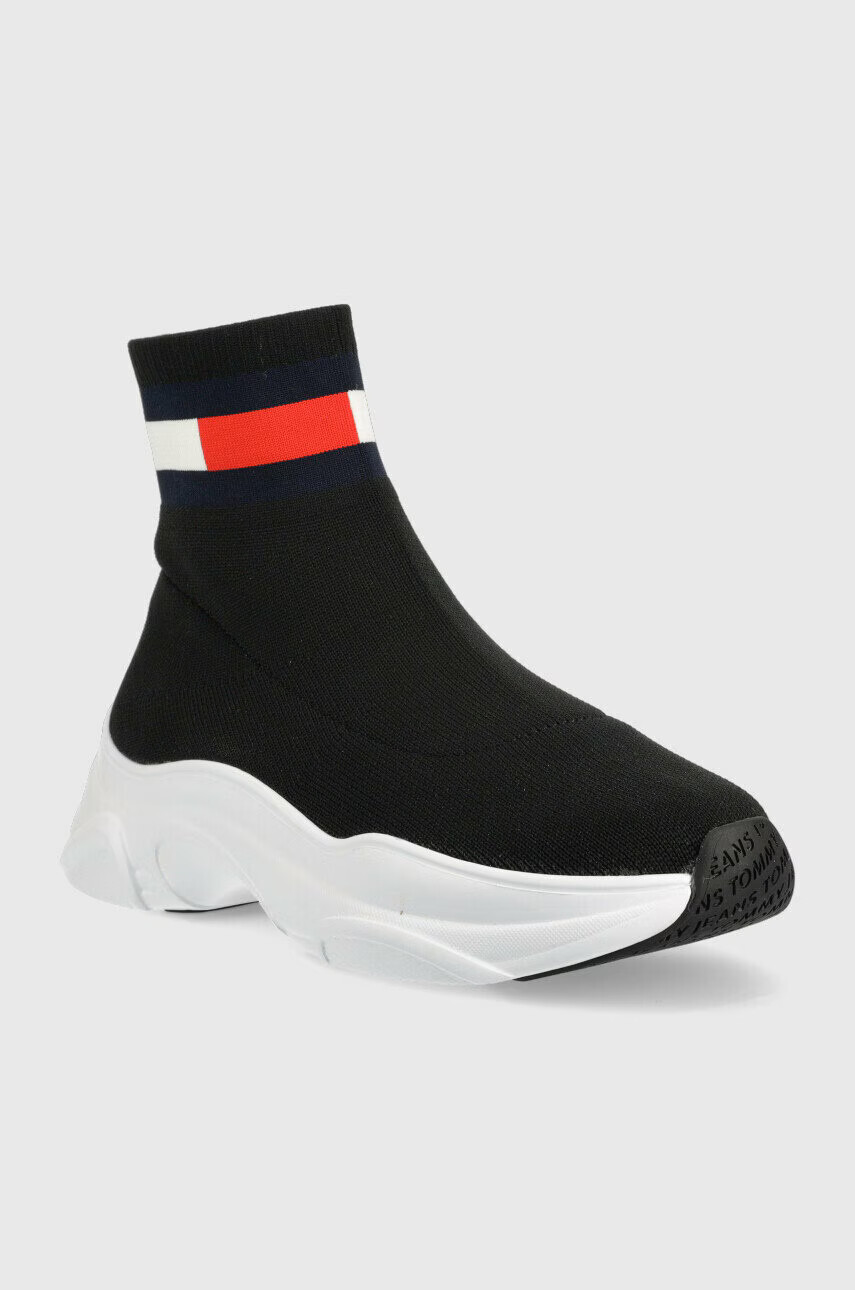 Tommy Jeans Маратонки SOCK BOOT в черно EN0EN02104 - Pepit.bg