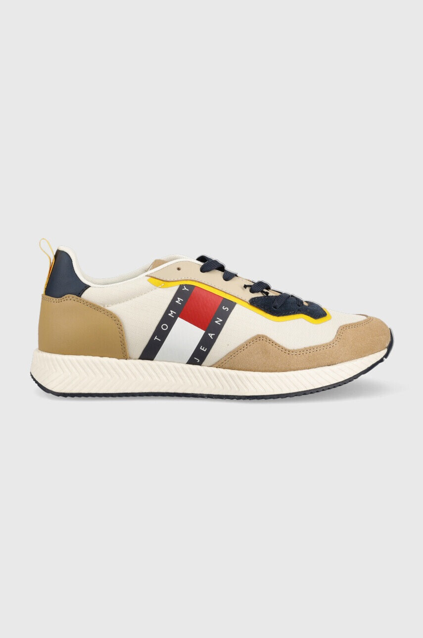 Tommy Jeans Маратонки Track Cleat в бежово - Pepit.bg