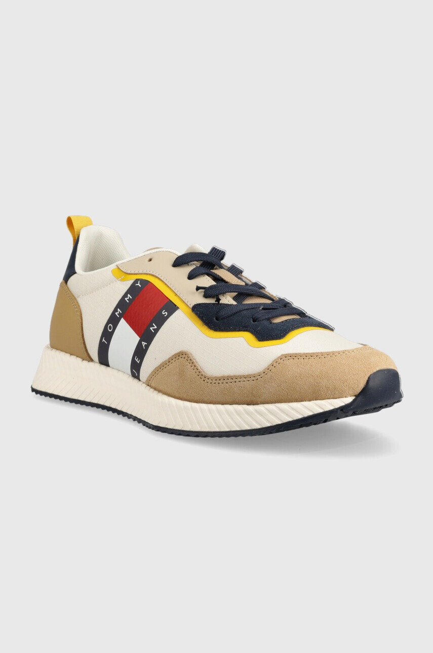 Tommy Jeans Маратонки Track Cleat в бежово - Pepit.bg