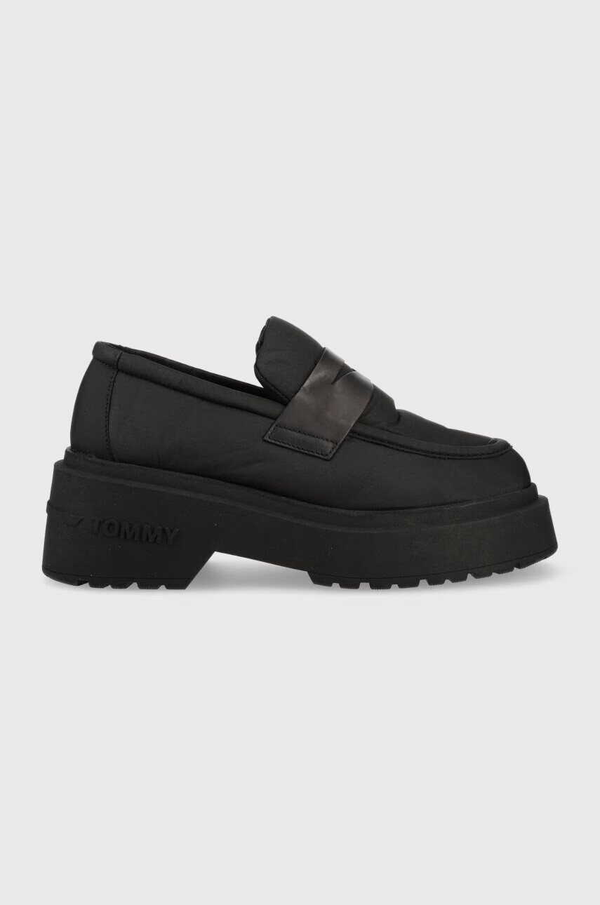 Tommy Jeans Мокасини PUFFER LOAFER в черно с платформа EN0EN02080 - Pepit.bg
