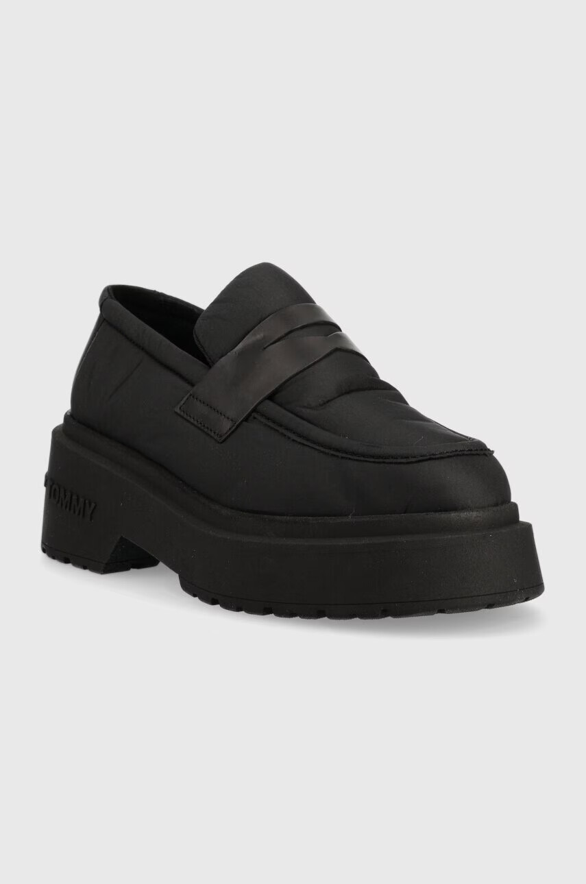 Tommy Jeans Мокасини PUFFER LOAFER в черно с платформа EN0EN02080 - Pepit.bg