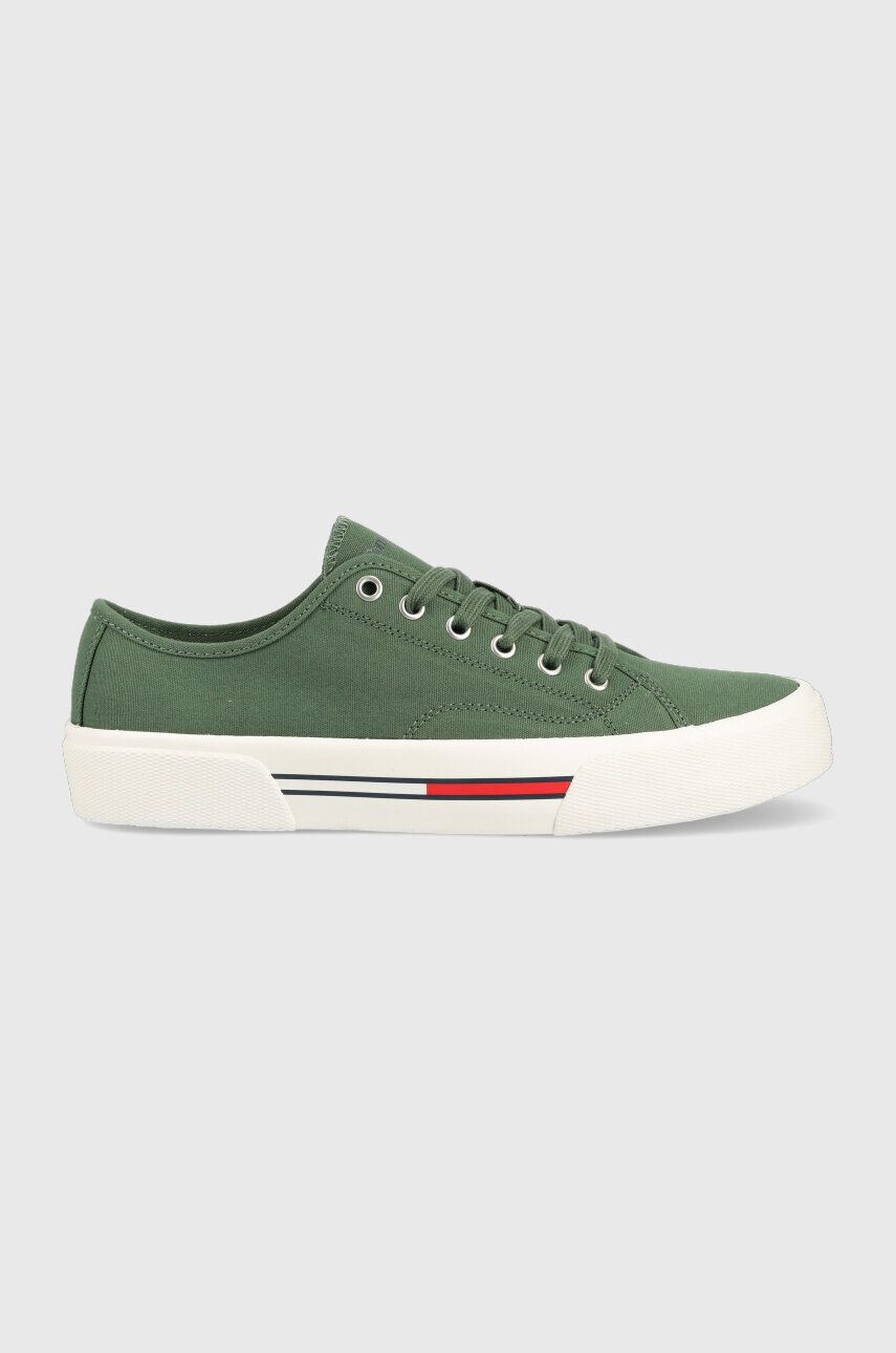 Tommy Jeans Ниски кецове CANVAS SNEAKER в зелено EM0EM01299 - Pepit.bg