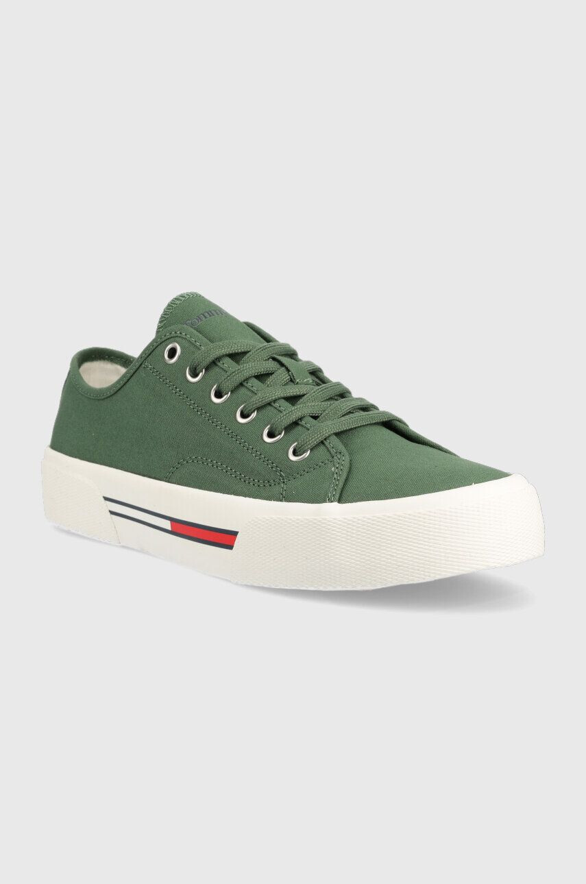 Tommy Jeans Ниски кецове CANVAS SNEAKER в зелено EM0EM01299 - Pepit.bg