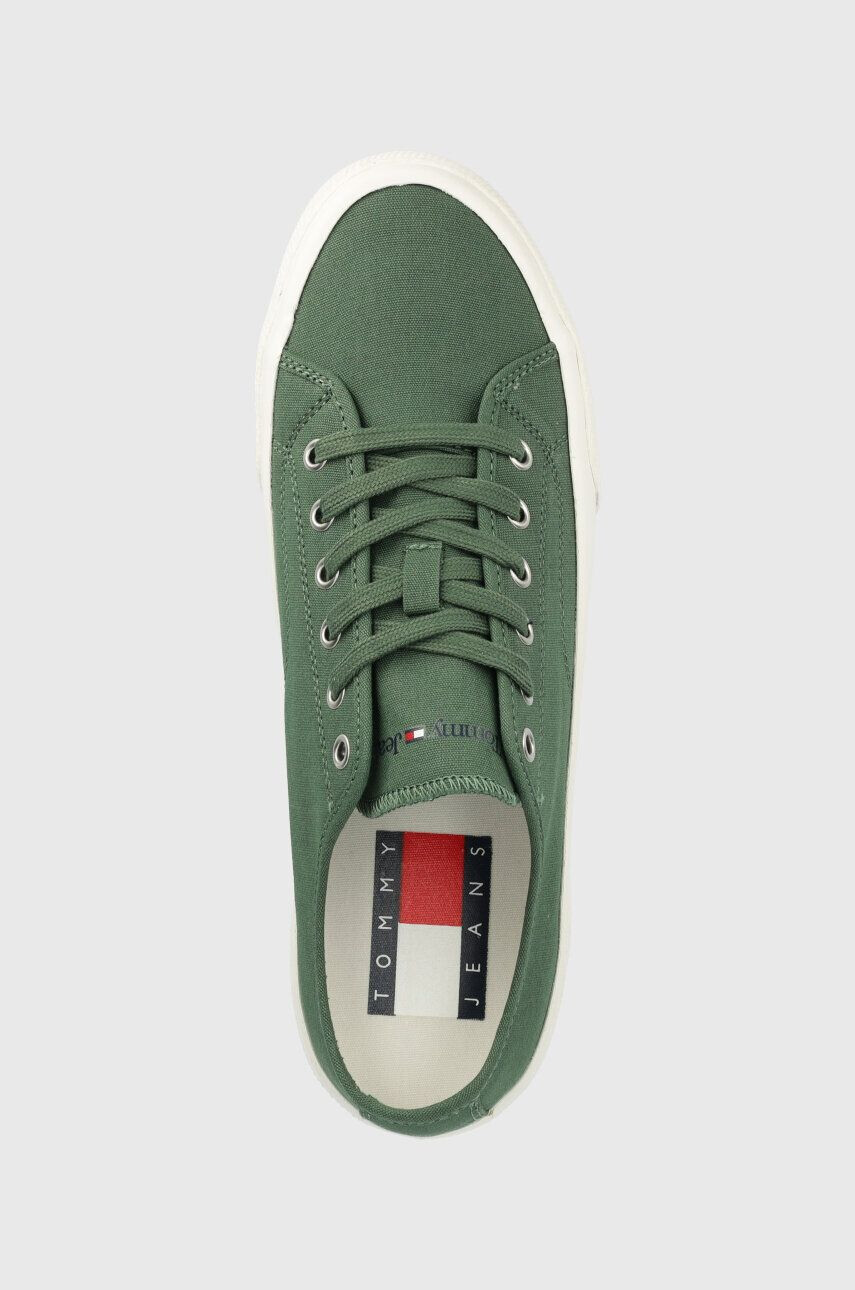 Tommy Jeans Ниски кецове CANVAS SNEAKER в зелено EM0EM01299 - Pepit.bg