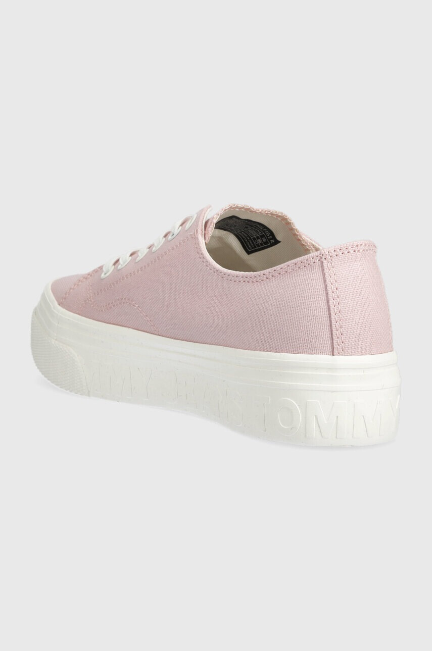 Tommy Jeans Ниски кецове FLATFORM в розово EN0EN02173 - Pepit.bg