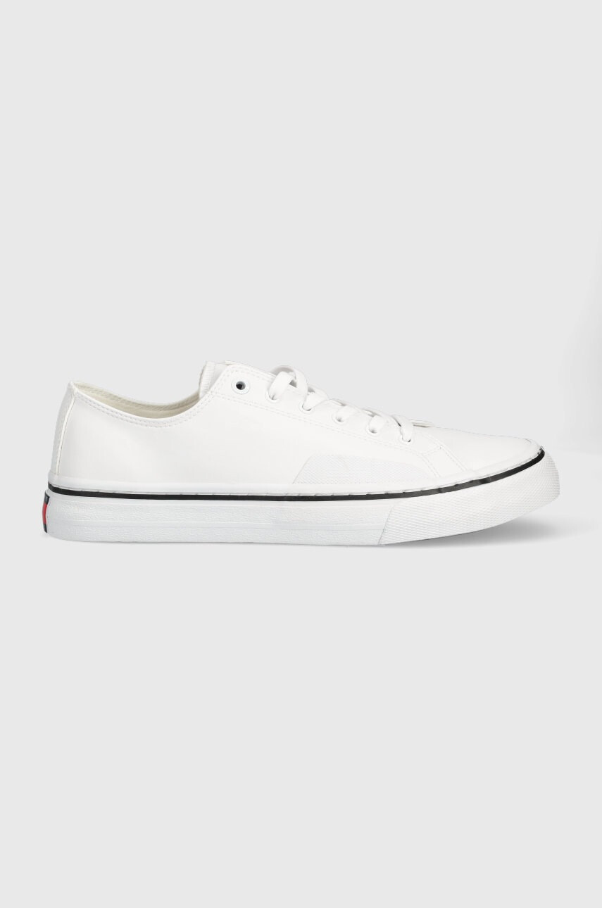 Tommy Jeans Ниски кецове Leather Vulc Tjm Ess в бяло - Pepit.bg