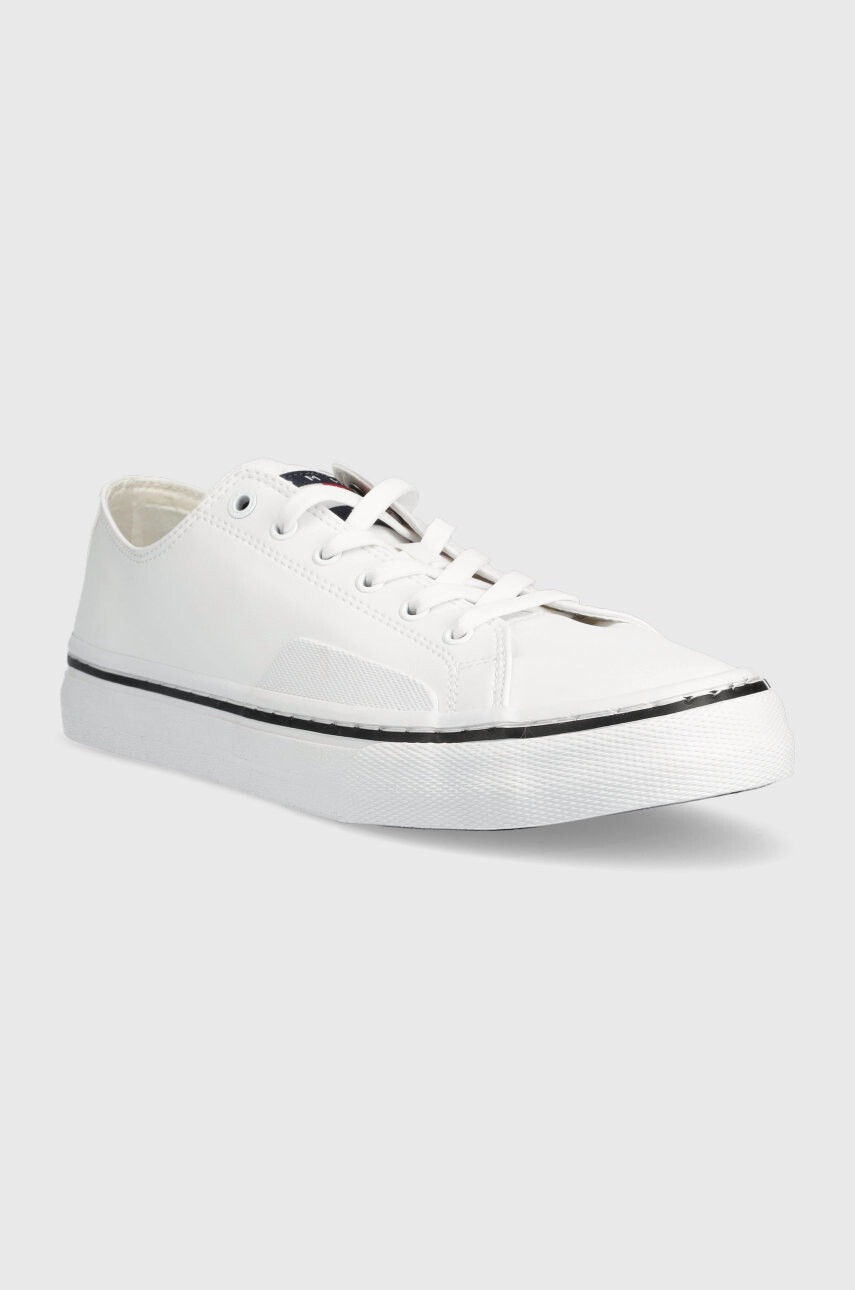 Tommy Jeans Ниски кецове Leather Vulc Tjm Ess в бяло - Pepit.bg