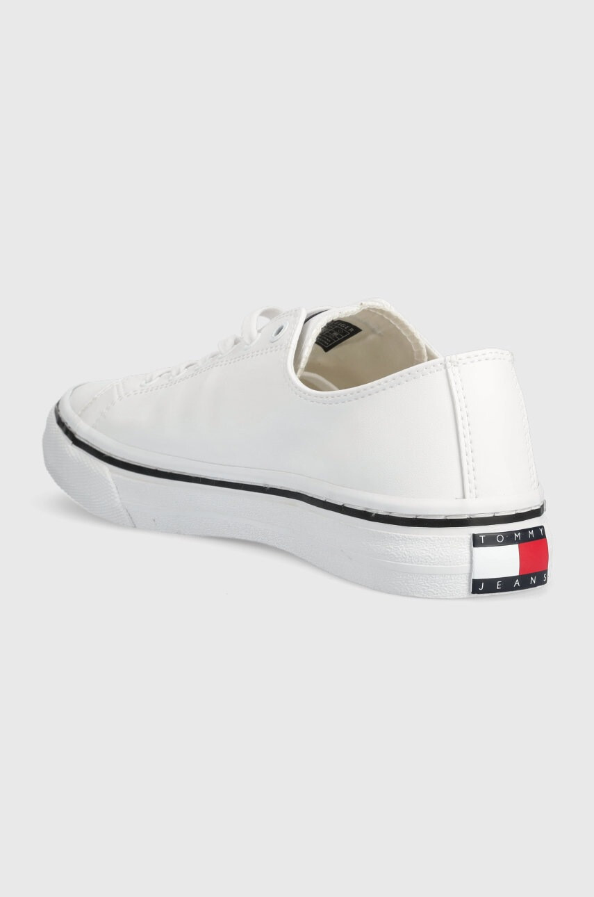 Tommy Jeans Ниски кецове Leather Vulc Tjm Ess в бяло - Pepit.bg