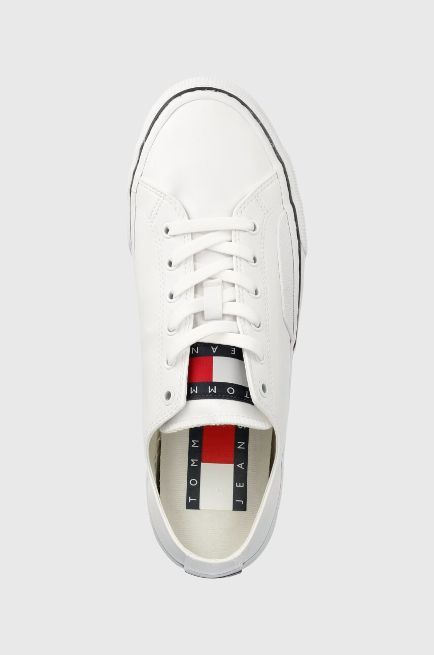Tommy Jeans Ниски кецове Leather Vulc Tjm Ess в бяло - Pepit.bg