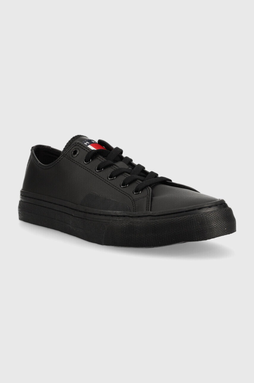 Tommy Jeans Ниски кецове Leather Vulc Tjm Ess в черно - Pepit.bg