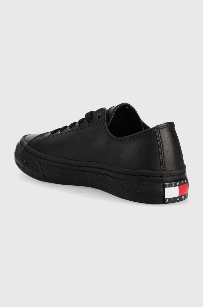 Tommy Jeans Ниски кецове Leather Vulc Tjm Ess в черно - Pepit.bg