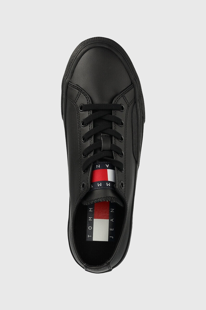 Tommy Jeans Ниски кецове Leather Vulc Tjm Ess в черно - Pepit.bg