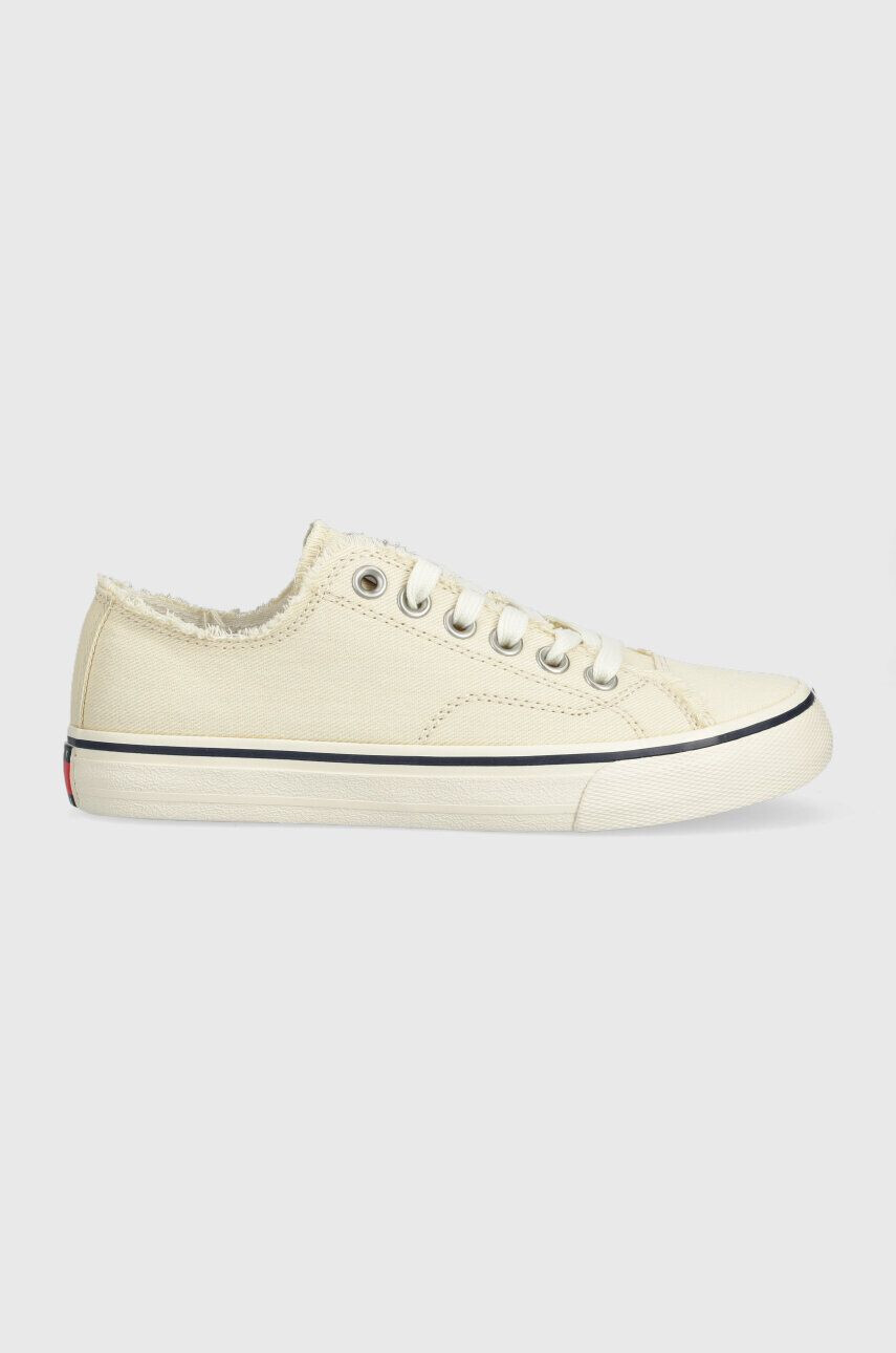 Tommy Jeans Ниски кецове LOW CUT TJ SNEAKER в бежово EN0EN02228 - Pepit.bg