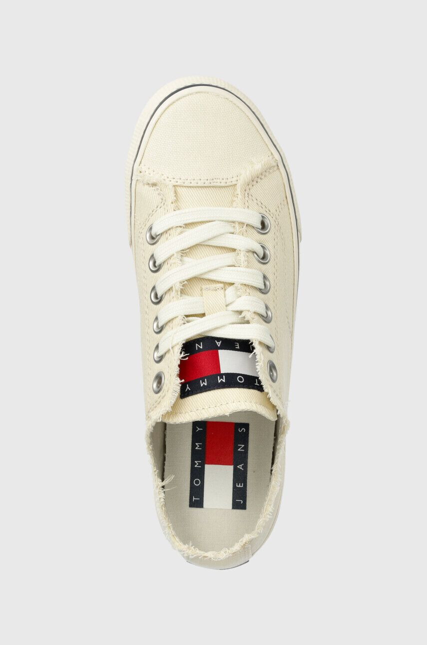 Tommy Jeans Ниски кецове LOW CUT TJ SNEAKER в бежово EN0EN02228 - Pepit.bg