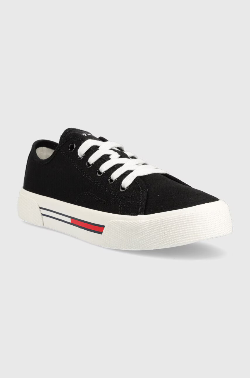 Tommy Jeans Ниски кецове LOW CUT WMNS CANVAS в бяло EN0EN02085 - Pepit.bg