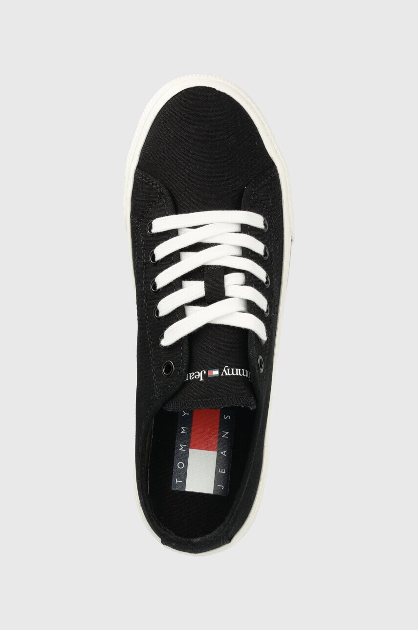 Tommy Jeans Ниски кецове LOW CUT WMNS CANVAS в бяло EN0EN02085 - Pepit.bg