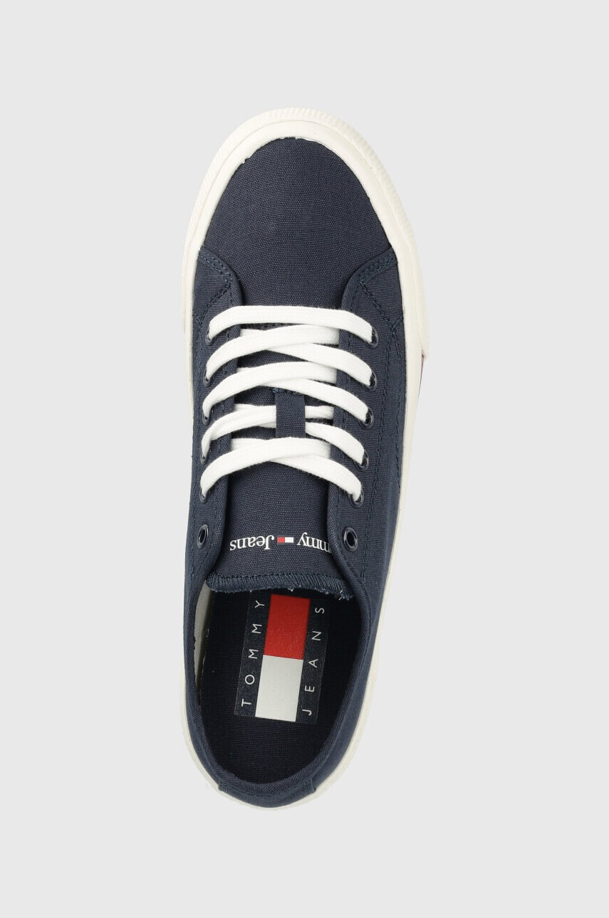 Tommy Jeans Ниски кецове LOW CUT WMNS CANVAS в бяло EN0EN02085 - Pepit.bg