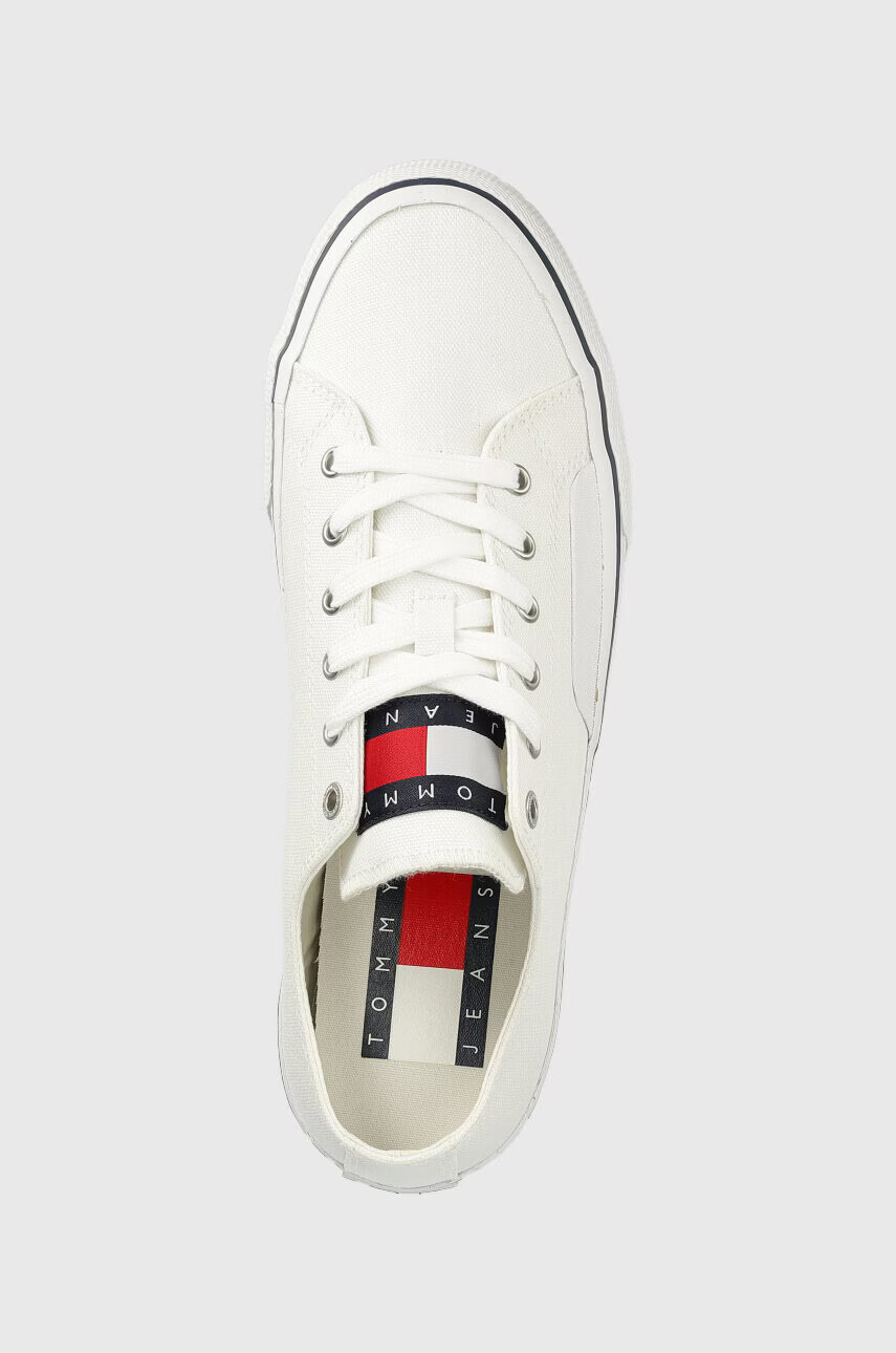 Tommy Jeans Ниски кецове SKATE CANVAS ESS в бяло EM0EM01175 - Pepit.bg
