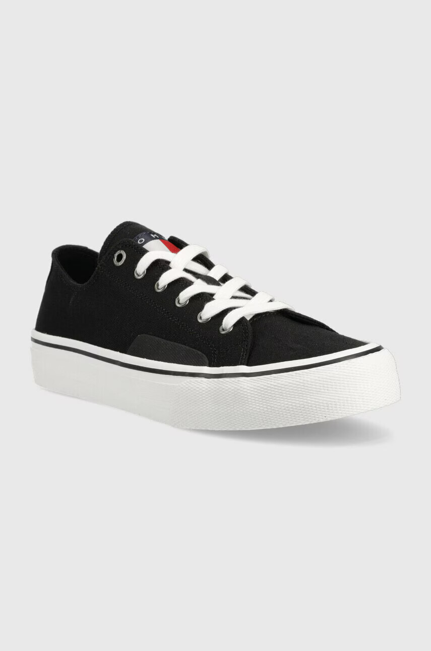 Tommy Jeans Ниски кецове SKATE CANVAS ESS в черно EM0EM01175 - Pepit.bg