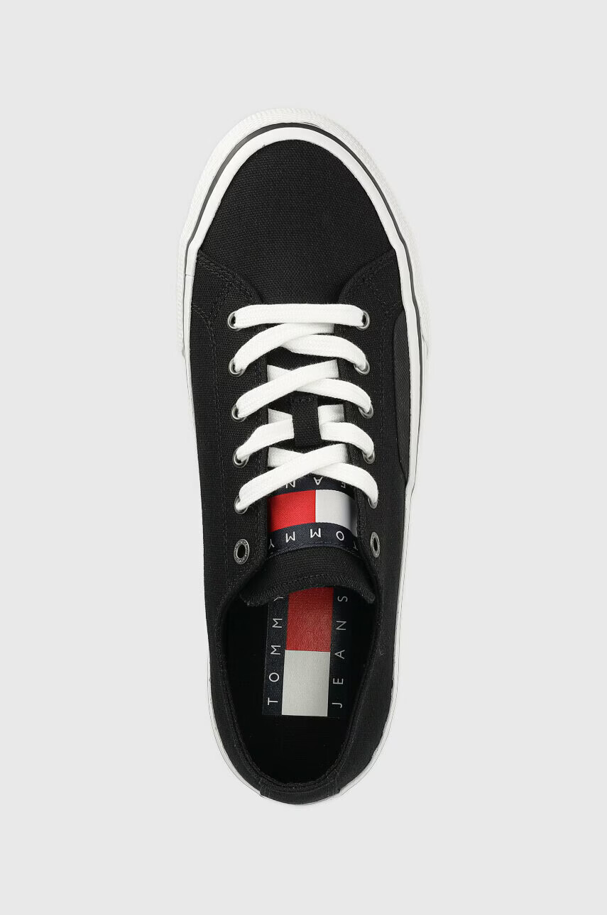 Tommy Jeans Ниски кецове SKATE CANVAS ESS в черно EM0EM01175 - Pepit.bg