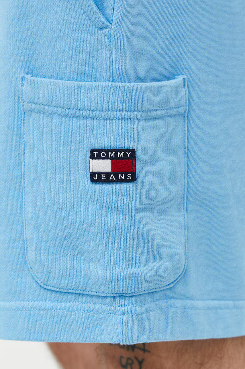 Tommy Jeans Памучен къс панталон в синьо - Pepit.bg