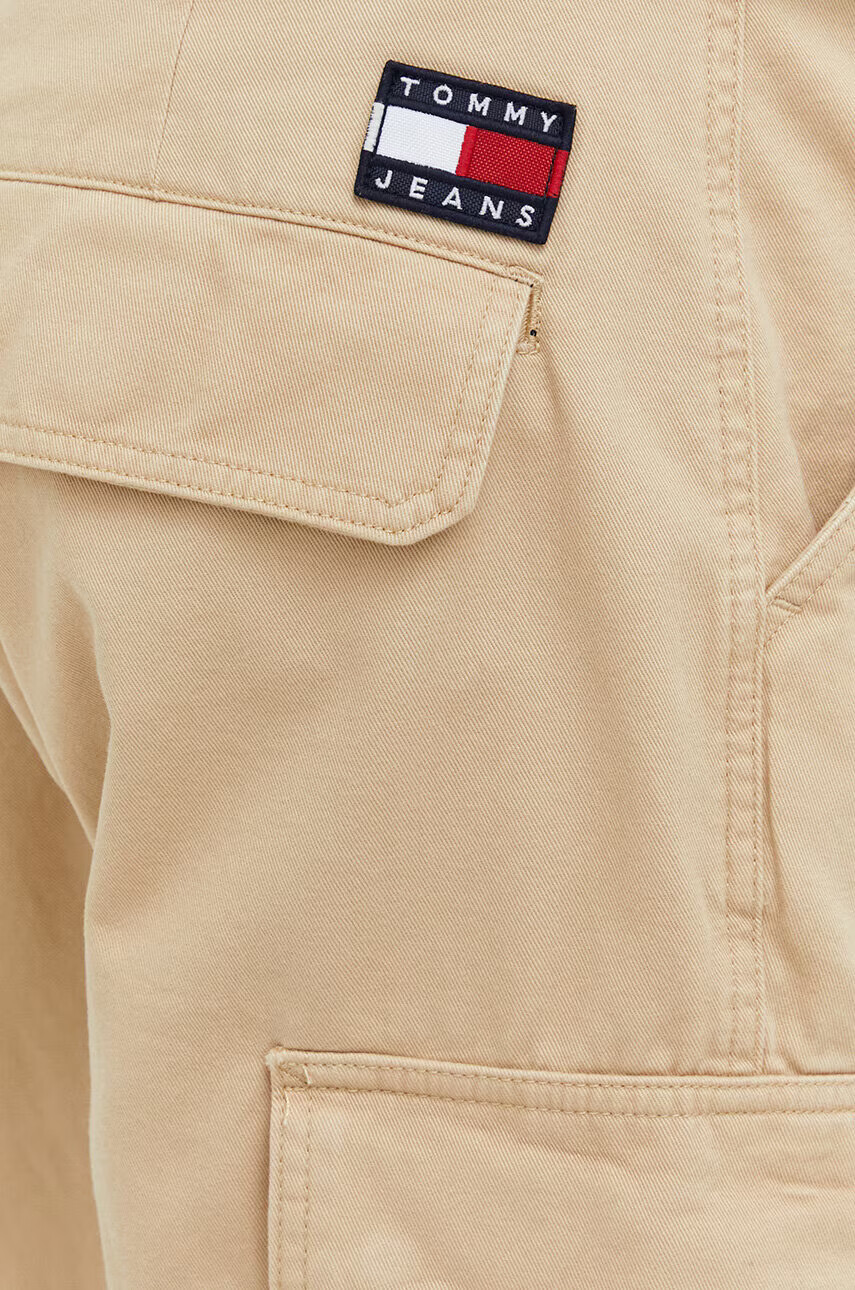 Tommy Jeans Памучен къс панталон в черно - Pepit.bg