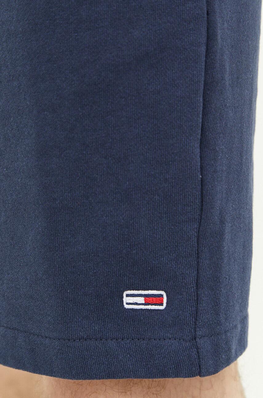 Tommy Jeans Памучен къс панталон в тъмносиньо - Pepit.bg