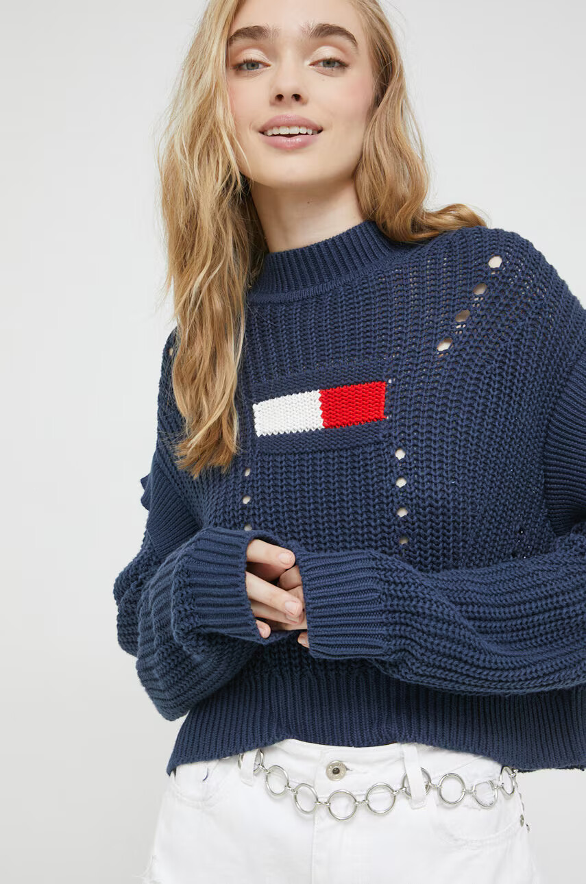 Tommy Jeans Памучен пуловер - Pepit.bg