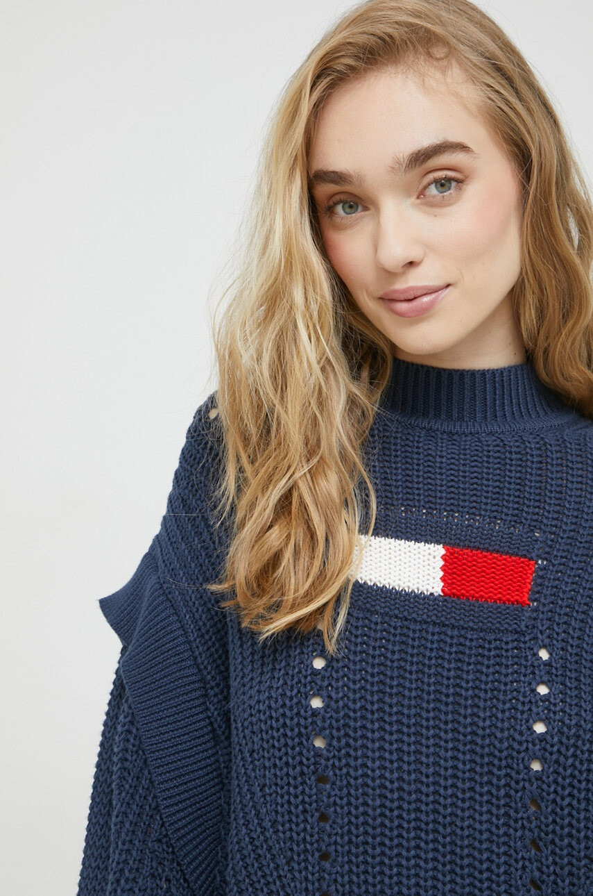 Tommy Jeans Памучен пуловер - Pepit.bg