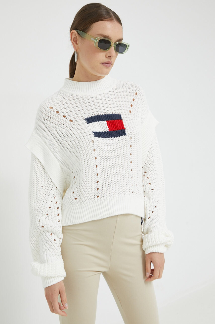 Tommy Jeans Памучен пуловер - Pepit.bg