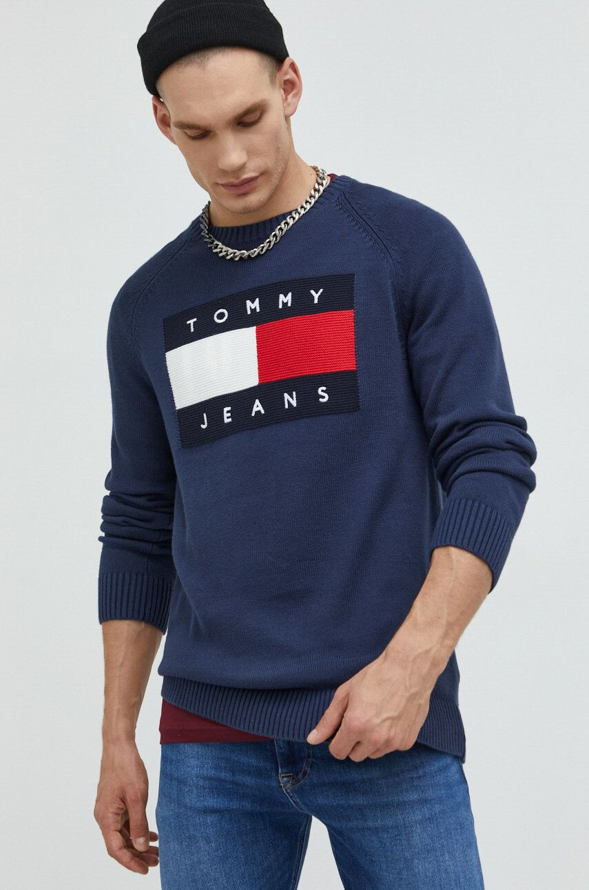 Tommy Jeans Памучен пуловер - Pepit.bg