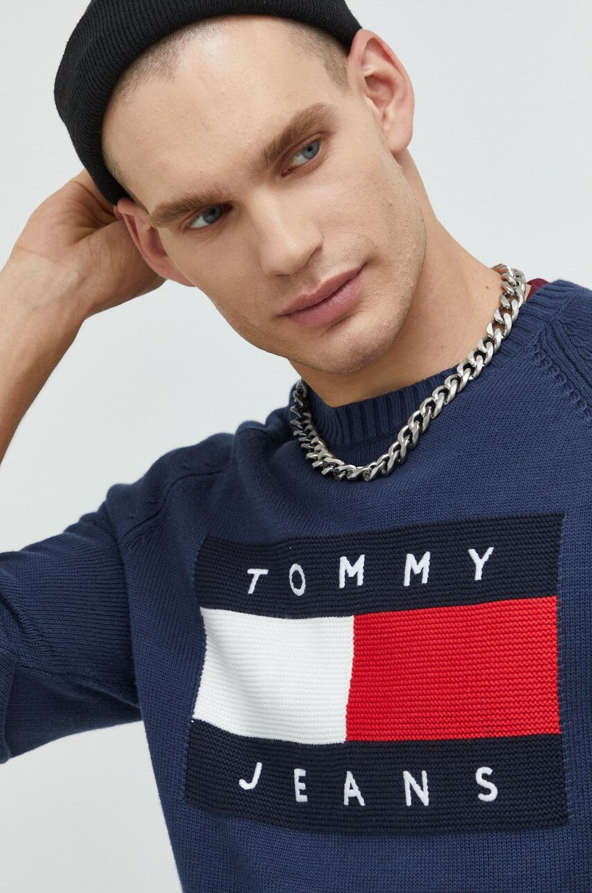 Tommy Jeans Памучен пуловер - Pepit.bg