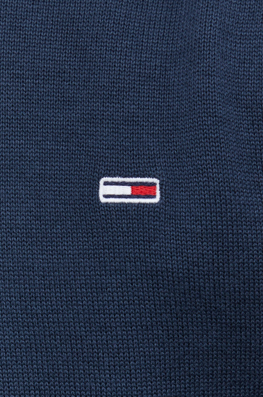 Tommy Jeans Памучен пуловер мъжки в тъмносиньо - Pepit.bg