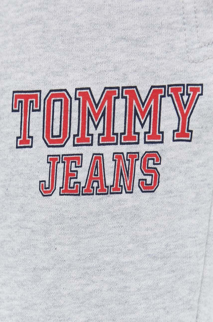 Tommy Jeans Памучен спортен панталон в черно с изчистен дизайн - Pepit.bg