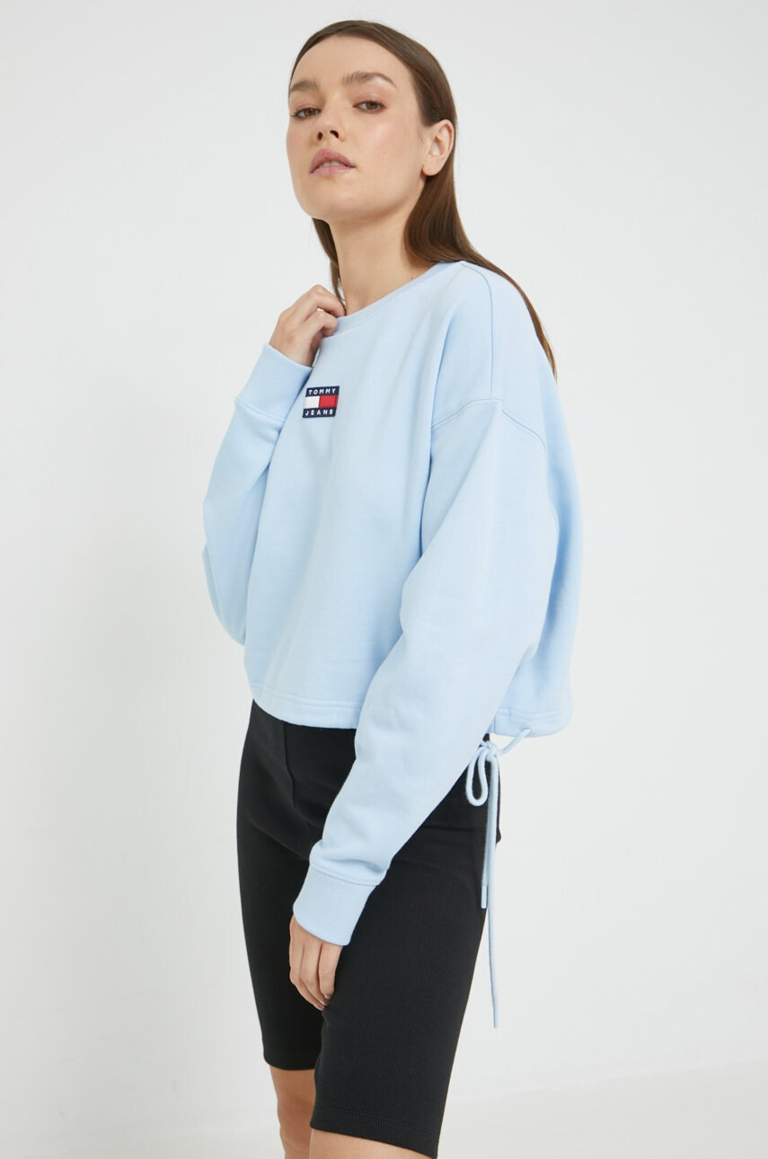 Tommy Jeans Памучен суичър с апликация - Pepit.bg