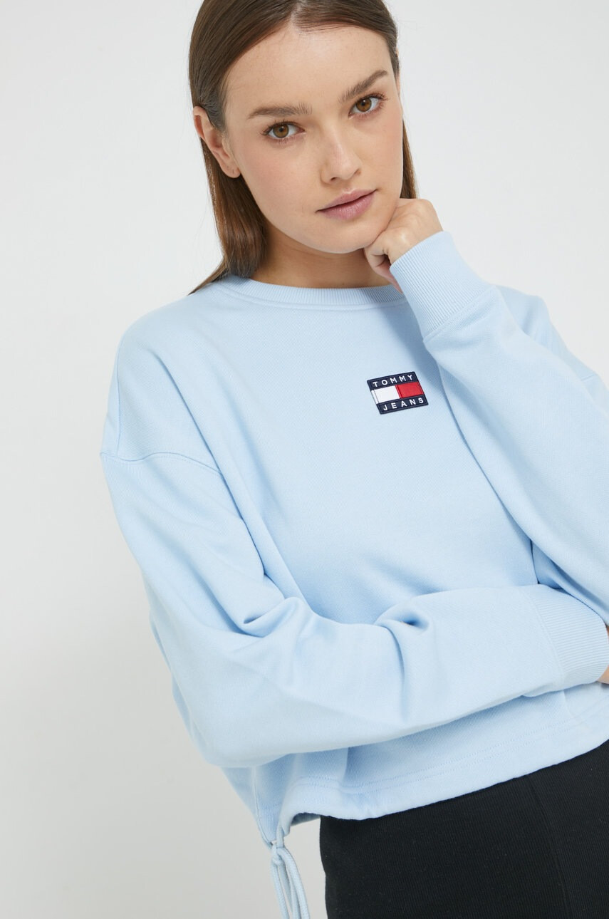 Tommy Jeans Памучен суичър с апликация - Pepit.bg