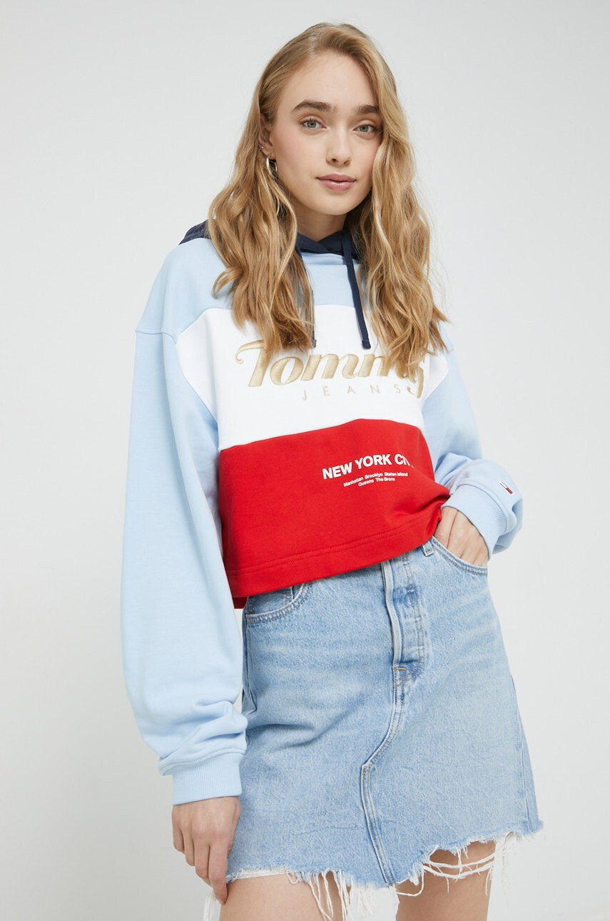 Tommy Jeans Памучен суичър с апликация - Pepit.bg