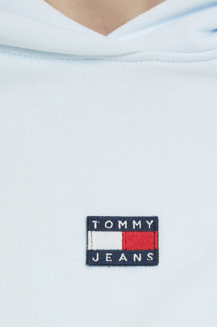 Tommy Jeans Памучен суичър в синьо с качулка с апликация - Pepit.bg