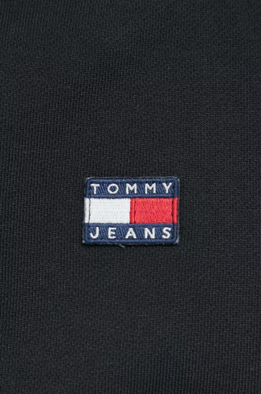 Tommy Jeans Памучен суичър в черно с изчистен дизайн - Pepit.bg