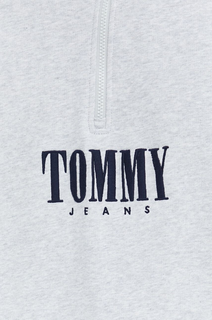 Tommy Jeans Памучен суичър в сиво меланж на - Pepit.bg