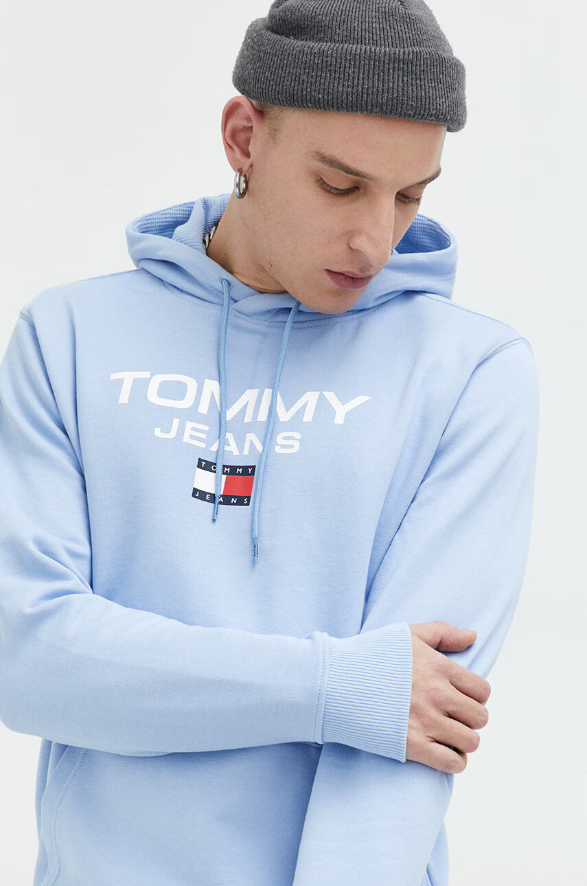 Tommy Jeans Памучен суичър с качулка с апликация - Pepit.bg