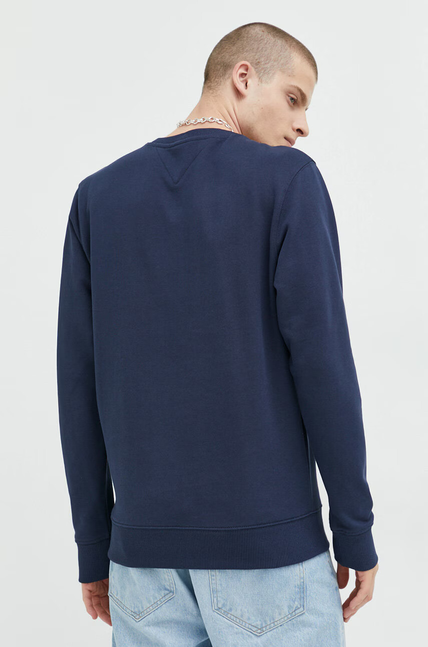Tommy Jeans Памучен суичър в черно с принт - Pepit.bg